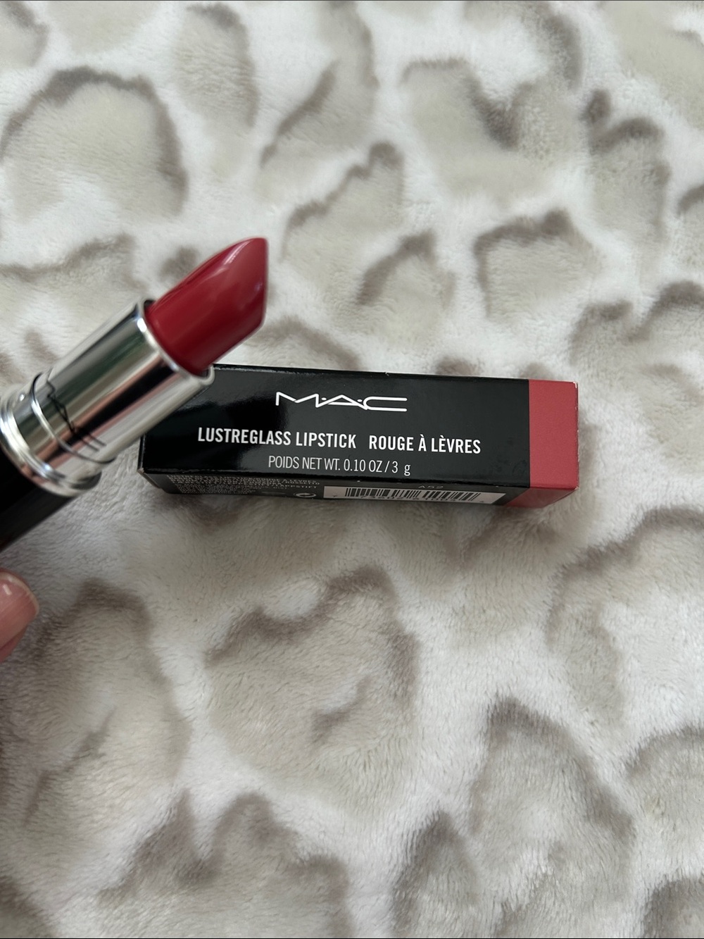 MAC Cosmetics Lustreglass Lipstick - Deep Rose Red